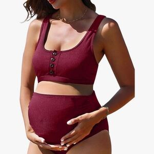 Women's Burgundy Bikini Set